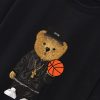 00260b633c38aff6e488d0a95d595f3a36f69bac3a7e1d7df15a50a0223333c3.jpg Basketball Bear Print Drop Shoulder Oversize T-Shirt & Jersey Basketball Shorts