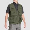 00de72ccdaaef027b76d24396539ceb4401780377d4e1edcb37be3da9aa96555.jpg Men's Outerwear Vests Mesh Sleeveless Outdoor Work Vest with Multi Pockets Cargo Waistcoat Fishing