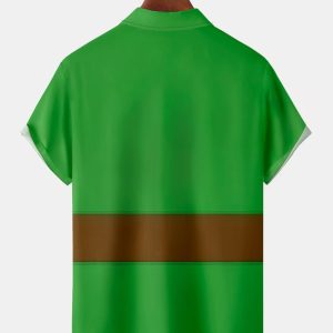09dc61ef4c8859d7e9ca7c3b1e98f9dd1998c051bedaf940a22945994fac4f94.jpg Chest Pocket Short Sleeve Christmas Shirt
