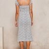 09fbb670c584b526e6faf765024545f26ed336c67d7ff92d0e9f589d60b3addc.jpg Puff Sleeves Floral Print Midi Dress