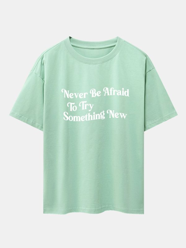 0dbb8d2c68b0a928abf80da372896d05fa69c1e1630af042593d165aeadf2296.jpg Slogan Print Drop Shoulder Oversize T-Shirt