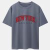 0ef027d9946ef4607ce375c3e307dafe09adc8fc403d72d192f689074ca85440.jpg New York Print Drop Shoulder Oversize T-Shirt