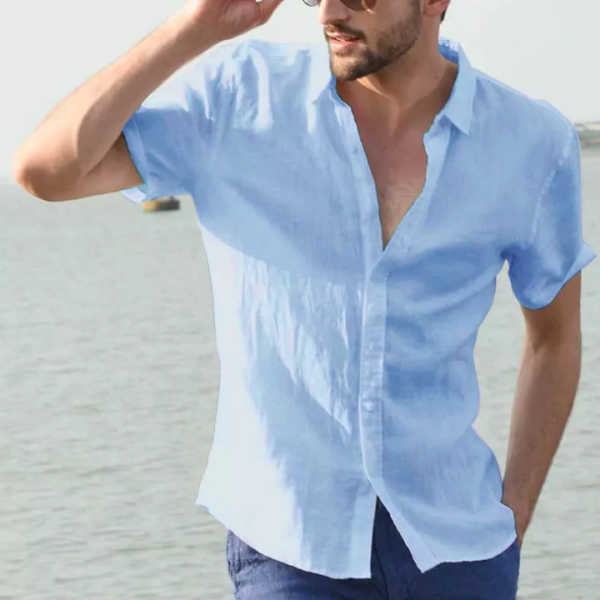 0ef487ff6ed947dfbe10ae2c979c58ba85afc5c58cd14812510a61eda3f04119.png Summer Men's Solid Color Short Sleeve Casual