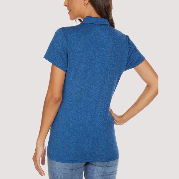 0f670ba3ca672ac45c12e4216306f023bc29f19585b1fd5836998df801008b98.jpg Women's Polo T-Shirts 4-Button Moisture Wicking Athletic Tee Shirts