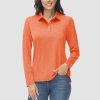 0f923cf122f1e66d2fd3afa7fb02c0c96fc36b09c387dbcbce803856c5547586.jpg Women's Polo Shirts Long Sleeve UPF 50+ Sun Protection Golf Shirts Quick Dry Athletic Workout Collared Shirt
