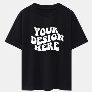 1249c22035d377cc69521cf84be3acc9d9b81fce078c7d93999c3161b33c43cb.jpg Your Design Here Print Drop Shoulder Oversize T-Shirt