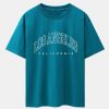 12757db174b052343fc92a55b74b9ec0ba41dacf88d99038dfb5312452ed1e01.jpg Los Angeles Letter Print Drop Shoulder Oversize T-Shirt