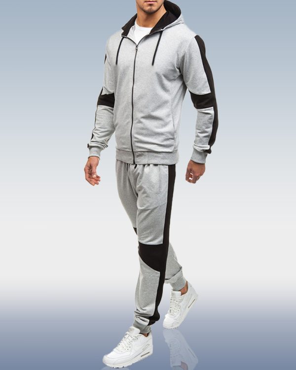 16307c03f570b849123ff0bd084dde6944e2ba7010446bc81a14540e00dd870b.jpg Men's Grey Zip Hoodie Two Piece