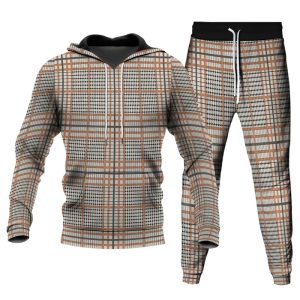 Men's Personalized Printed Hoodie Set 036