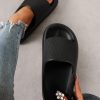 1d817fe1677bc9e0a6d7d4edb38f579ae4d91aec459575263dc4003f4135843f.jpg Women's Eva Home Slippers, Anti-slip, Water-resistant, Simple, Comfortable, Quiet, Durable, For Outdoor, Dorm, Office, Summer
