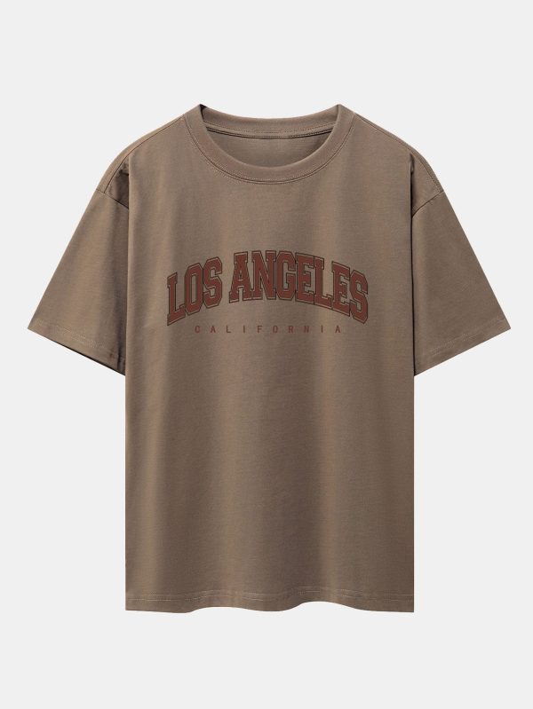 1f9597588b02d20229a8d8b85af854df671e313be87dab90ab40420c2ed128e8.jpg Los Angeles Print Heavy Weight Oversize T-Shirt
