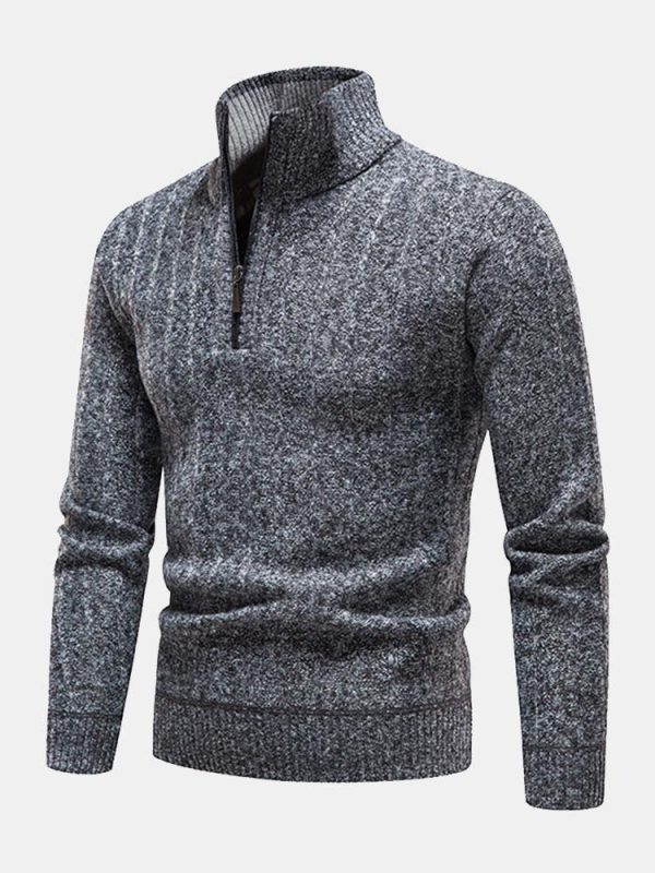 1ff2b218d04be2a1ee439c762398a6858abc2c2e7fc0faa5bb8cfde86887a3f7.jpg Textured Quarter Zip Sweater