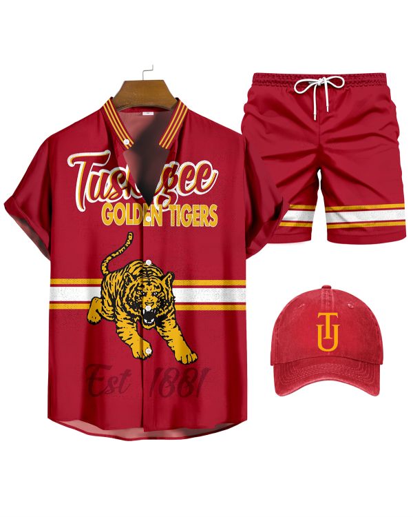 23b79b075310109768ca7949b00770e23a4282800aa4103a4f88b6ea69e58ccd.jpg Tuskegee University Shirt Three-Piece Set 069