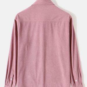 25dc5168d6f5dd72fd1bd002a2520250ce7577c9f66c4e947dd0d273acce6ec0.jpg Long Sleeve Flap Pocket Corduroy Shirt