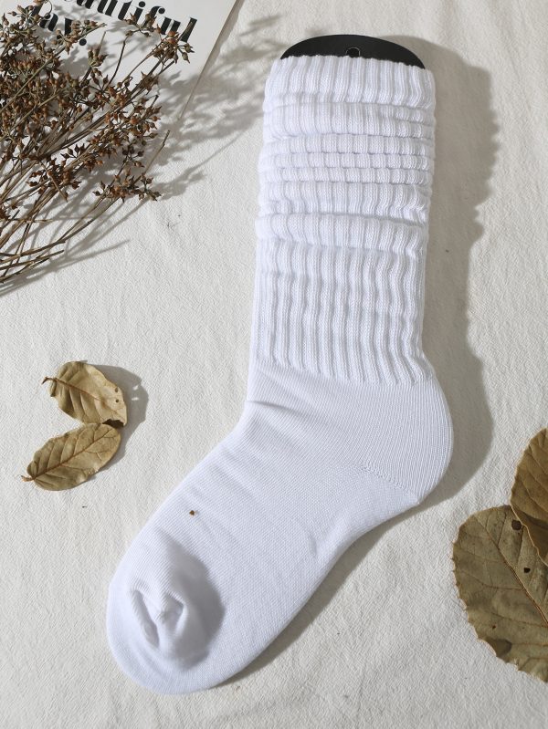 Solid Crew Socks