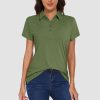 28351a1b23efd5ca0968668ca95313ec997b8c231d7eb5c021f0b38c16098016.jpg Women's Polo T-shirt 4 Buttons Casual T-Shirts Quick Dry Short Sleeve Golf Shirt