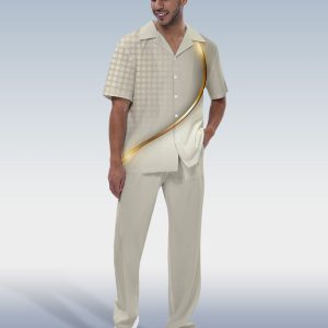 2906e1eef8071c3949eacae893c5ab4fd4f748aa4f0ac0713da36990f9d0d6db.jpg Suitmens Men's Fashion Short Sleeve Shirt Walking Set 301