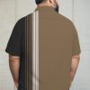 Men's Big Size Vacation Casual Hawaiian Short Sleeve Shirt 014