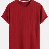 2bb7272821bfdf687b64a22a69a9693ca8d9cae95a4d8d6c2eff3e5c7a7a0904.jpg Basic Slim Fit Ribbed T-Shirt
