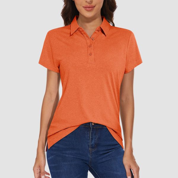2e34e939b61a7aec236df203cb9c75aa78ac18512169e9e812228a3d87f4dc6e.jpg Women's Polo T-shirt 4 Buttons Casual T-Shirts Quick Dry Short Sleeve Golf Shirt