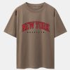 309de6860e2c891ce1c93e60ceb90419bbf6f8535bdde1ab63f7a4c2291cf9a4.jpg New York Print Drop Shoulder Oversize T-Shirt