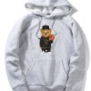 Basketball Bear Print Hoodie