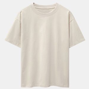 30f8a576e609a4ae2e2e23cac6042e77a3350c83a6b956fe7c992364c4d36226.jpg Slogan Back Print Oversize T-Shirt