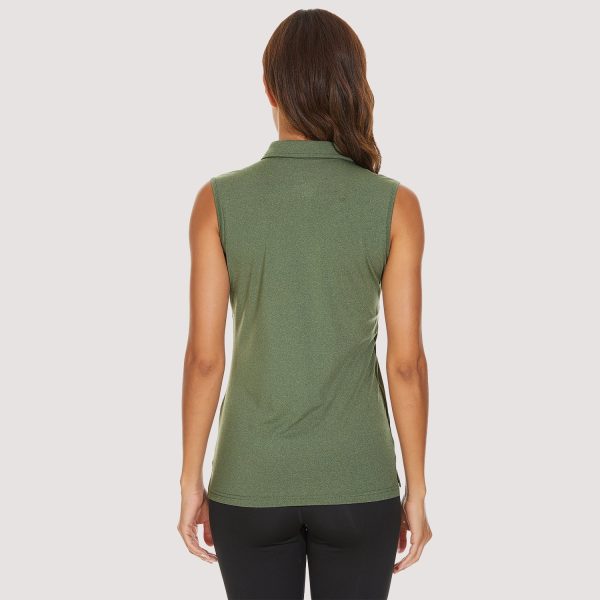 347196813b37f7607837a3bd30da5c48220ea77b4d24a71507f886668b52ff18.jpg Women's Polo T-Shirts Sleeveless Tennis Golf Tee Shirts 4-Button