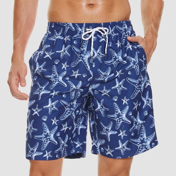 3756941fa7294cd662916a7fb1c3be1a1c71d2b4cf97290b6770c6c17114a9e1.jpg Men's Beach Shorts Swimming Trunks Mesh Lining Shorts with 2 Pockets Quick Dry