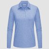 384dfde9847a48bdf7a72b4a41f90b0aac4c760d1cebee44f4d4e2aaa03a11b2.jpg Women's Polo Shirts Long Sleeve UPF 50+ Sun Protection Golf Shirts Quick Dry Athletic Workout Collared Shirt