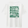 3b3c8b354dff7703ce855a8209319961a18a0d3ed114f7972b559e8ebb2e0a0d.jpg Slogan Floral Back Print Oversize T-Shirt
