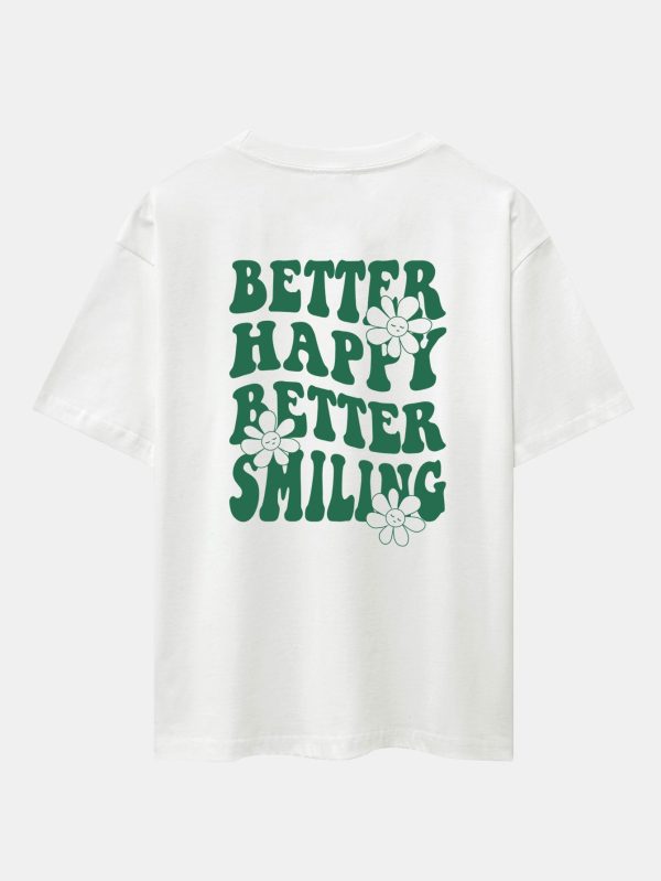 3b3c8b354dff7703ce855a8209319961a18a0d3ed114f7972b559e8ebb2e0a0d.jpg Slogan Floral Back Print Oversize T-Shirt