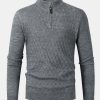 3ba8cf20d01b1431c429d75070b8753f5473e13ad201632250b48922d8daa9ac.jpg Diamond Mock Neck Quarter Zip Sweater