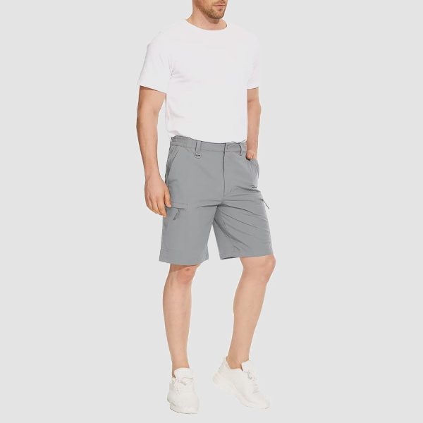 Men's Hiking Shorts 5 Pockets Water-Resistant Ripstop Quick Dry Outdoor Shorts