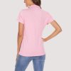 3cfcfa931947de2d234d656cb7763573b2a36bb274acead85b830fac80bdf9dc.jpg Women's Polo T-Shirts 4-Button Moisture Wicking Athletic Tee Shirts