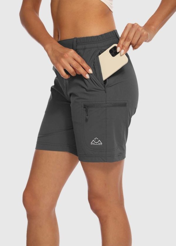 3d6748757811224f9035ad9c291f0d18f3d91c22504a18900482739b3c934dd9.jpg Women's Quick Dry Lightweight Stretchy Cargo Shorts