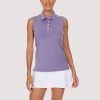 3f0ddecbec96e5fee756be5c98e104bebec766bc63978e4a13b690c42ae02a67.jpg Women's Polo T-Shirts Sleeveless Tennis Golf Tee Shirts 4-Button