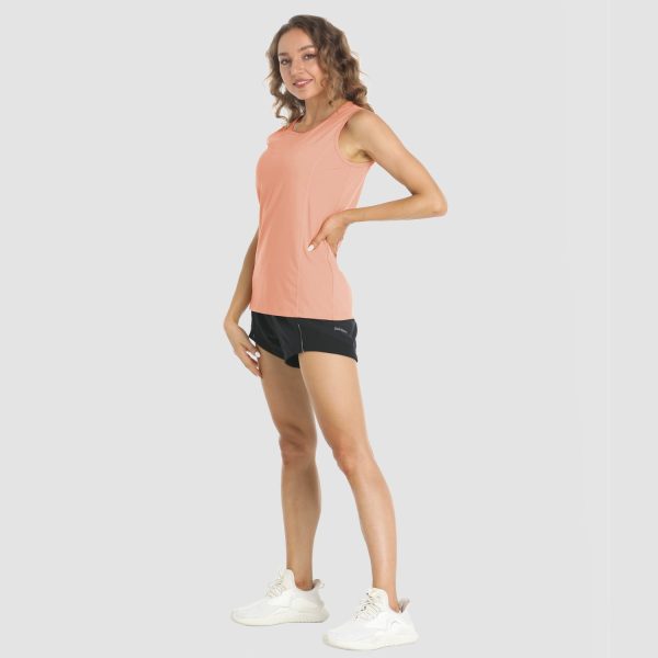 4592cda06c772536c3902699b0007956ab9f8c3b45d876a2de6015322211c983.jpg Women's Sleeveless Workout Shirts Dry Fit Running Wicking Tank Tops Active Gym
