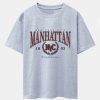 Manhattan Varsity Print Heavy Weight Oversize T-Shirt