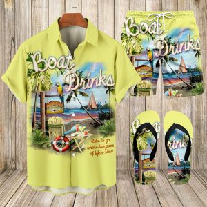 497faca4276da43c35212c569bd44d222e2a143af240338fce4cfb4b2242c481.jpg Suitmens Men's Hawaii Vacations Print Shirt Three-Piece Set 062