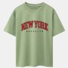 4a04c3aced44b5dcd8b20582251d6d59d6c1bfe9c758976b46e5051cc5ddde5f.jpg New York Print Drop Shoulder Oversize T-Shirt