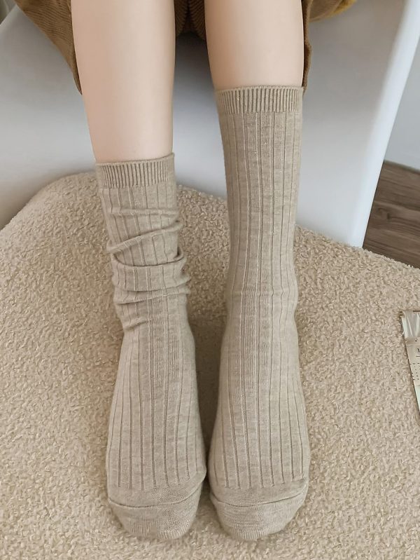 Solid Crew Socks
