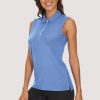 4cb9a6c1a61679c27324b4ba91c1faa1e437eba38f802bd7c8f33f7829b59e48.jpg Women's Polo T-Shirts Sleeveless Tennis Golf Tee Shirts 4-Button