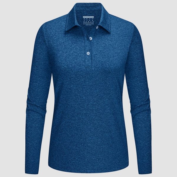 4e8be875f03d31bfaf03b31afc056027b0c618584a04cdc5a242e3b04d3d1457.jpg Women's Polo Shirts Long Sleeve UPF 50+ Sun Protection Golf Shirts Quick Dry Athletic Workout Collared Shirt