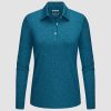 505c117aeb1870431c0586d86b8a6a1b52587adeec9d996f199398bc950e50a5.jpg Women's Polo Shirts Long Sleeve UPF 50+ Sun Protection Golf Shirts Quick Dry Athletic Workout Collared Shirt