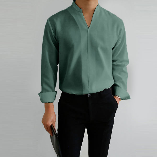 51f5fe906a53da64140dd412c027531fcdce82a4b7ded0d11b362f7fb239171d.png Gentlemans Simple Design Casual Shirt