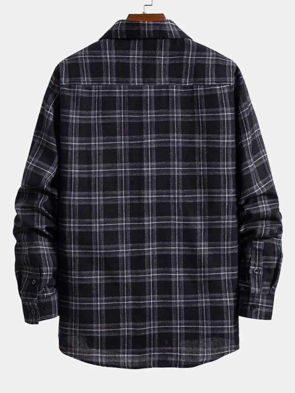 Plaid Button Up Shirt With Pocket