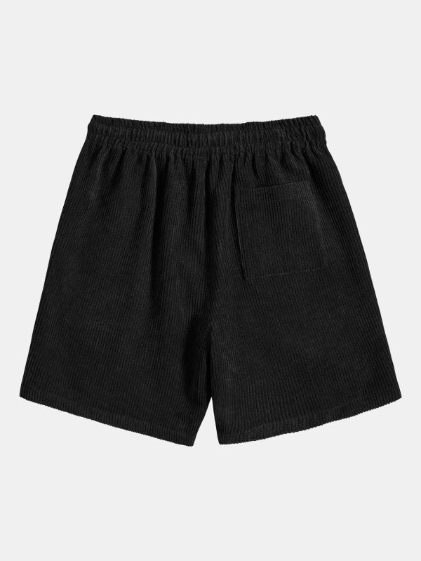 53b191132806a55a8db43710b512a658239cd212adac445bf0b4cae7a030efdf.jpg Los Angeles Letter Print Drop Shoulder Oversize T-Shirt & Corduroy Shorts