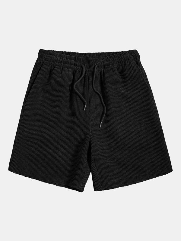 54c834489809fb823a197a107f91c09bc839a1eabba18a7a8c499fb6e9edde39.jpg Los Angeles Letter Print Drop Shoulder Oversize T-Shirt & Corduroy Shorts