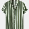 58685f050b654a07dee22a926b5f318beb2243ed8bd85d1f10573b6367c79498.jpg Stripe Print Button Up Shirt & Swim Shorts